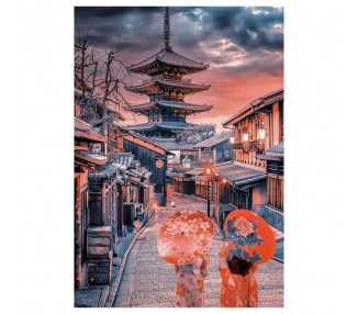 Puzzle Atardecer en Kioto 500pzs