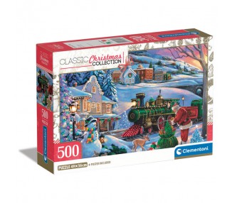 Puzzle Tren de la Navidad 500pzs