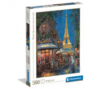 Puzzle Noche en el Cafe Eiffel 500pzs
