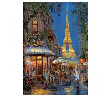 Puzzle Noche en el Cafe Eiffel 500pzs