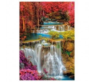 Puzzle Coloridas Cataratas Tailandesas 1000pzs