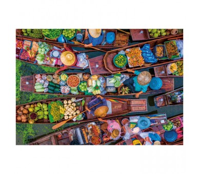 Puzzle Mercado Flotante Tailandes 1000pzs