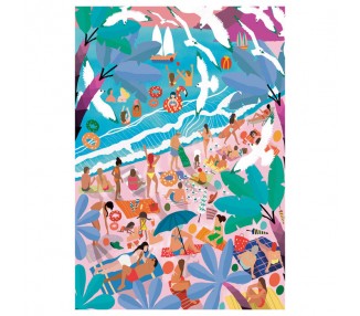 Puzzle Domingo en la Playa 1000pzs