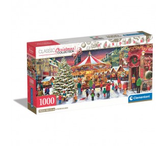 Puzzle Panorama Pueblo de Navidad 1000pzs