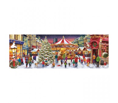 Puzzle Panorama Pueblo de Navidad 1000pzs