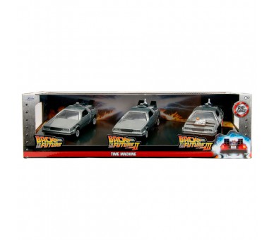 Blister 3 Dlorean Time Machine 40th Anniversary Regreso al Futuro