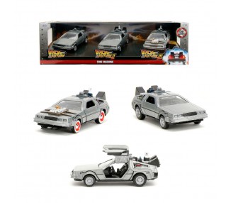 Blister 3 Dlorean Time Machine 40th Anniversary Regreso al Futuro