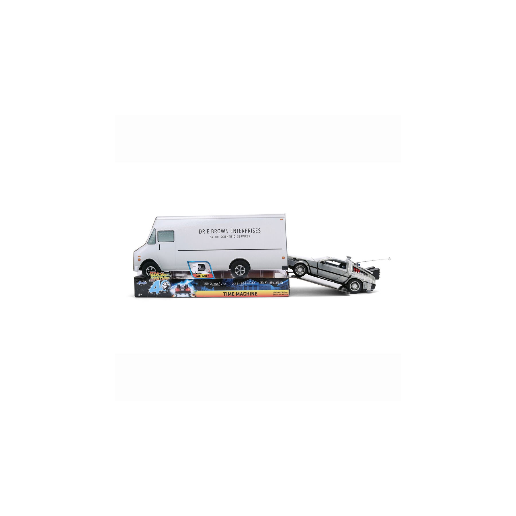 Replica DLorean Hollywood Rides Time Machine 40th Anniversary Regreso al Futuro