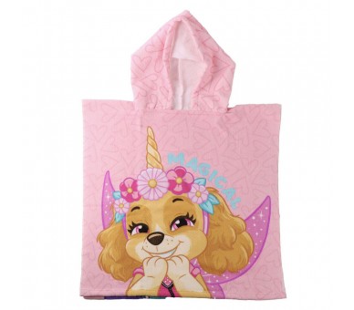 Poncho toalla Patrulla Canina Paw Patrol microfibra