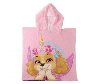 Poncho toalla Patrulla Canina Paw Patrol microfibra