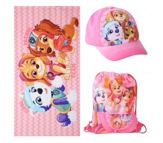 Set toalla + saco + gorra Patrulla Canina Paw Patrol