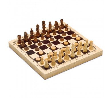 3 en 1 Ajedrez damas Backgammon