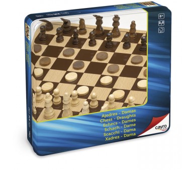 Juego Ajedrez Damas madera