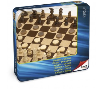 Juego Ajedrez Damas madera