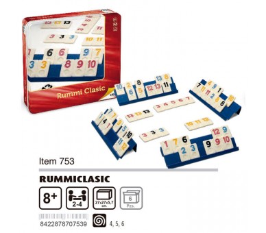 Rummiclasic caja metal