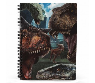 Cuaderno 3D Selfie Jurassic World