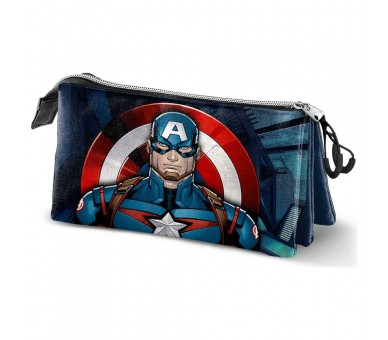 Portatodo Capitan America Marvel triple