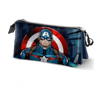 Portatodo Capitan America Marvel triple