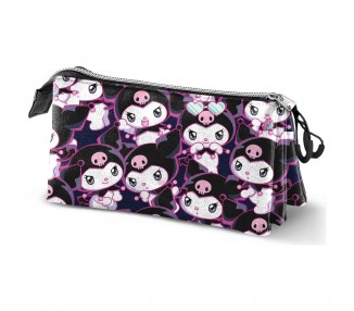Portatodo Kuromi Hello Kitty triple