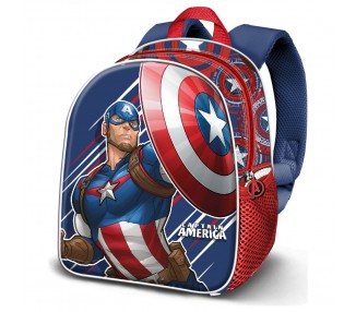 Mochila 3D First Capitan America Marvel 31cm