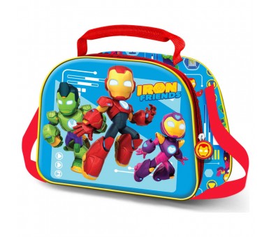 Bolsa portameriendas 3D Tech Iron Man Friends Marvel