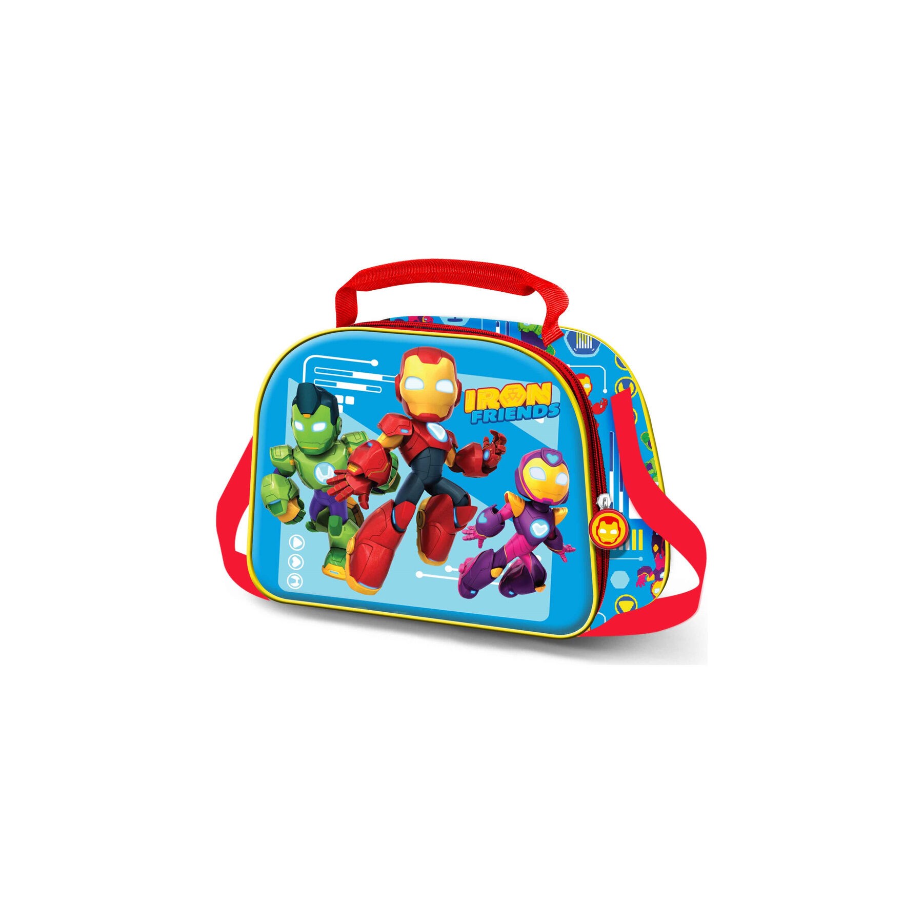Bolsa portameriendas 3D Tech Iron Man Friends Marvel