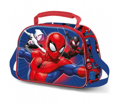 Bolsa portameriendas 3D Word Spiderman Marvel