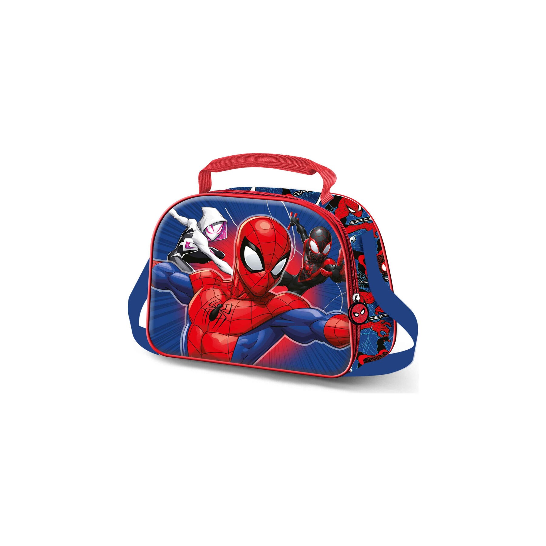 Bolsa portameriendas 3D Word Spiderman Marvel