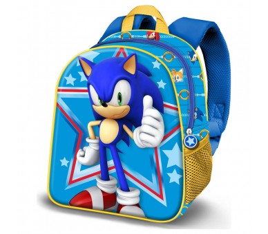 Mochila 3D Star Sonic the Hedgehog 31cm