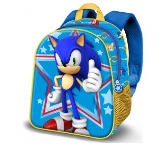 Mochila 3D Star Sonic the Hedgehog 31cm