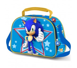 Bolsa portameriendas 3D Star Sonic the Hedgehog