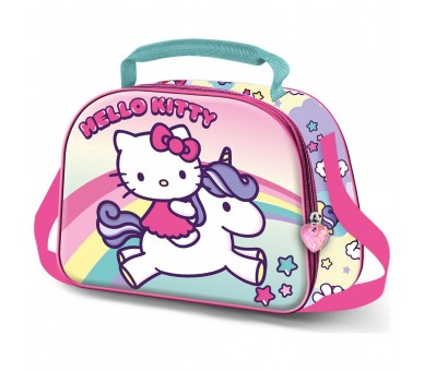 Bolsa portameriendas 3D Unicorn Hello Kitty