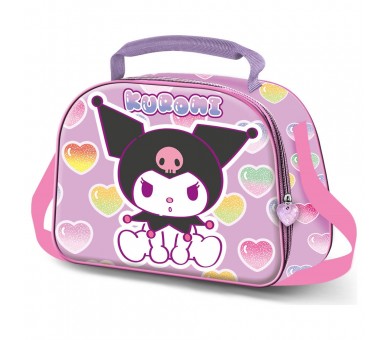 Bolsa portameriendas 3D Hearts Kuromi Hello Kitty