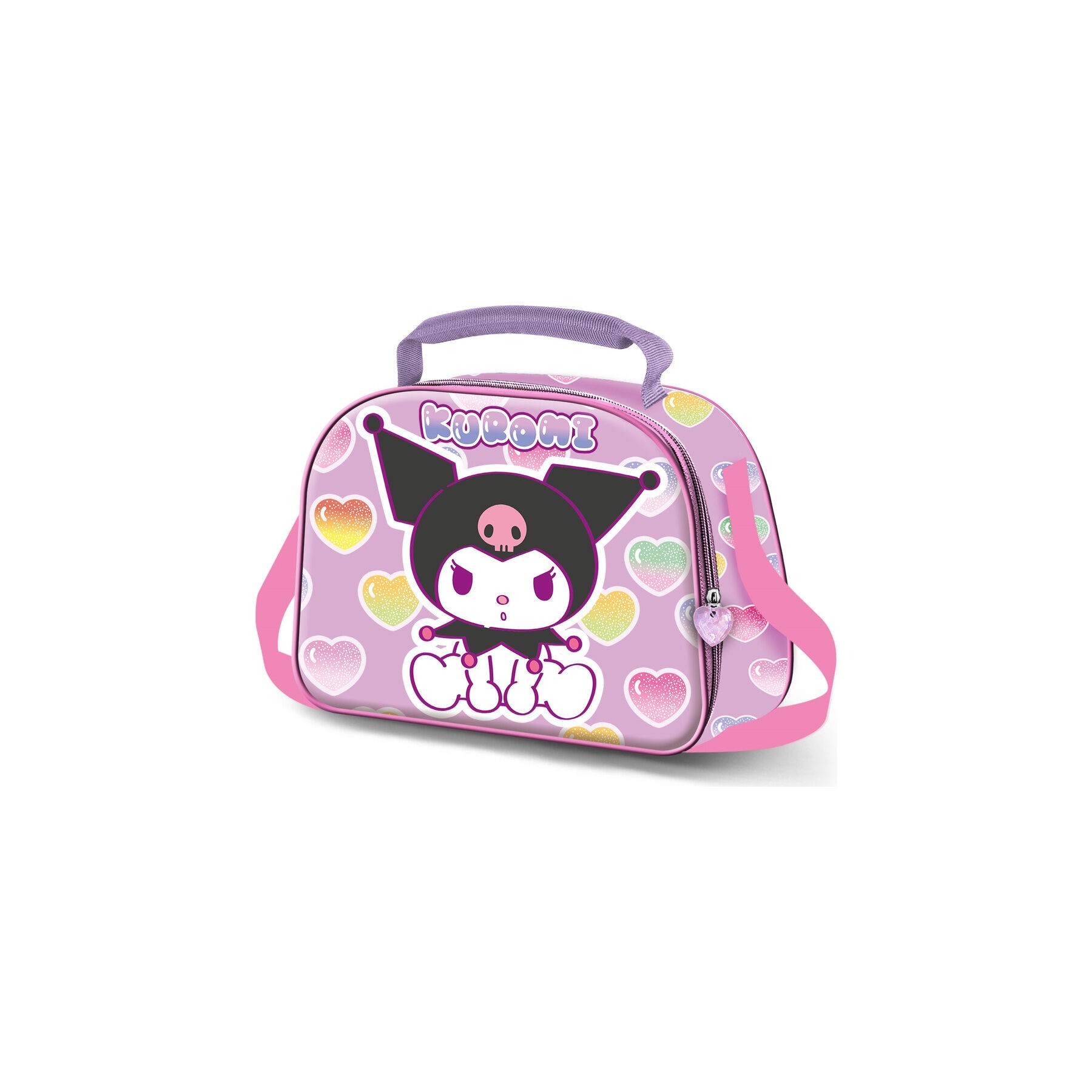 Bolsa portameriendas 3D Hearts Kuromi Hello Kitty