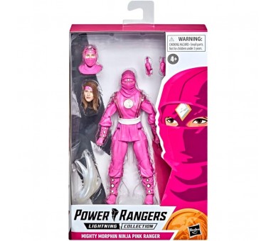 Figura Mighty Morphin Ninja Pink Ranger Lightning Collection Power Rangers 15cm
