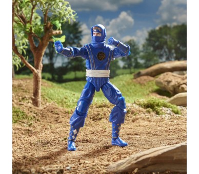 Figura Ninja Blue Ranger Power Rangers Lightning Collection 15cm
