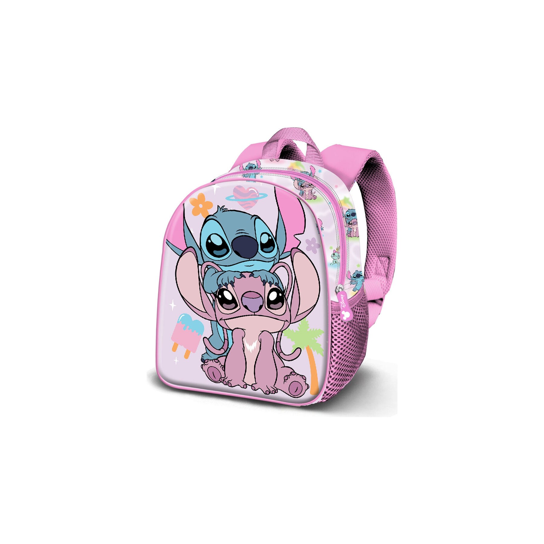 Mochila Couple Angel & Stitch Disney 40cm