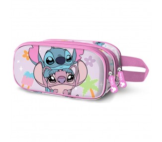 Portatodo 3D Couple Angel & Stitch Disney