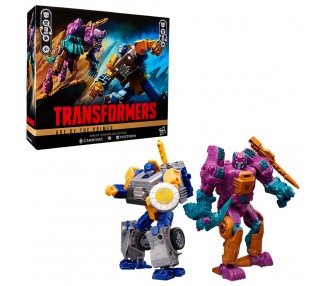 Set 2 figuras Fisitron & Carnivac Transformers Age of The Primes 14cm