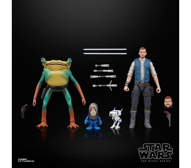 Blister 2 figuras Cal Kestis Turgle & Skoova Stev Star Wars 15cm