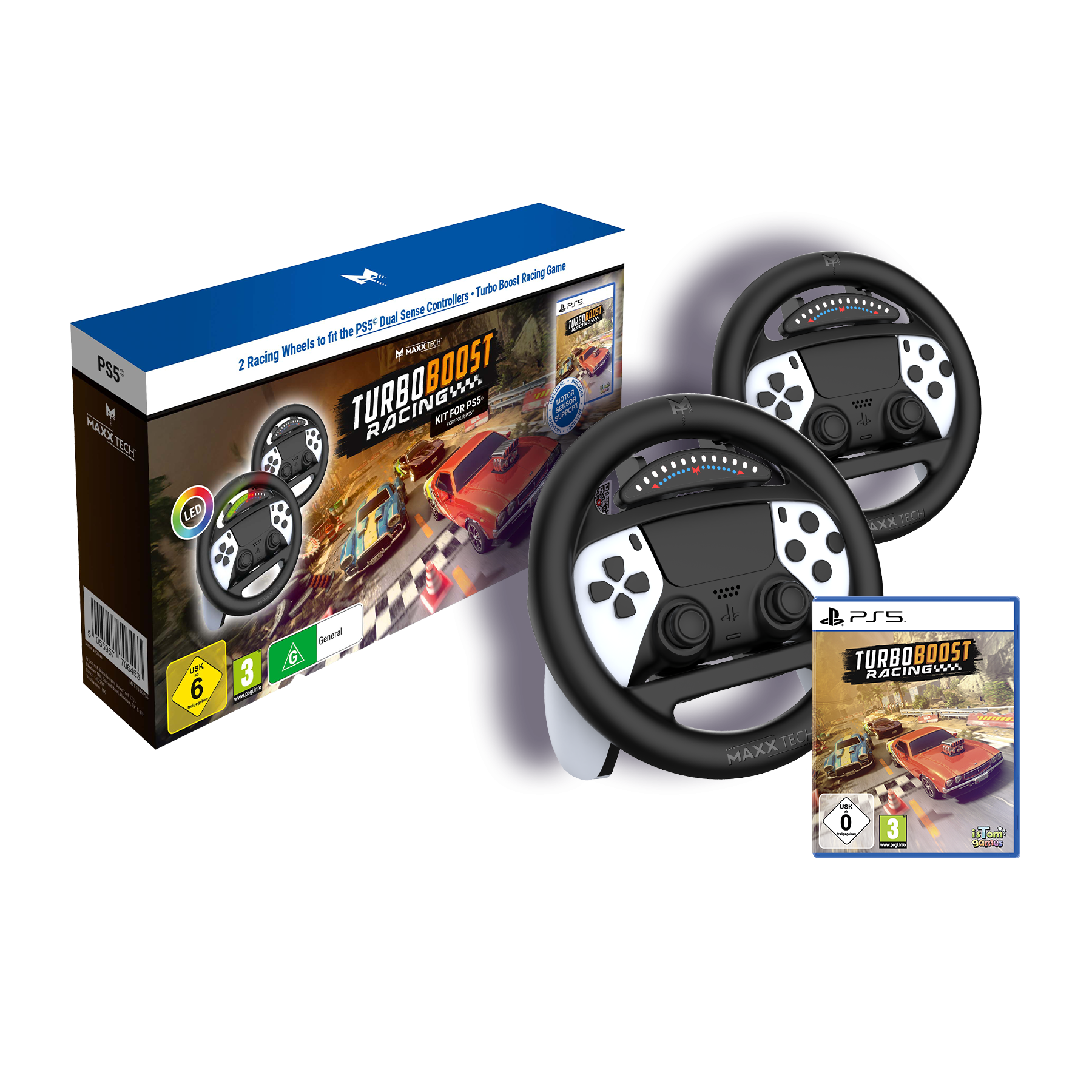 Maxx Tech - Turbo Boost Racing Kit - PlayStation 5