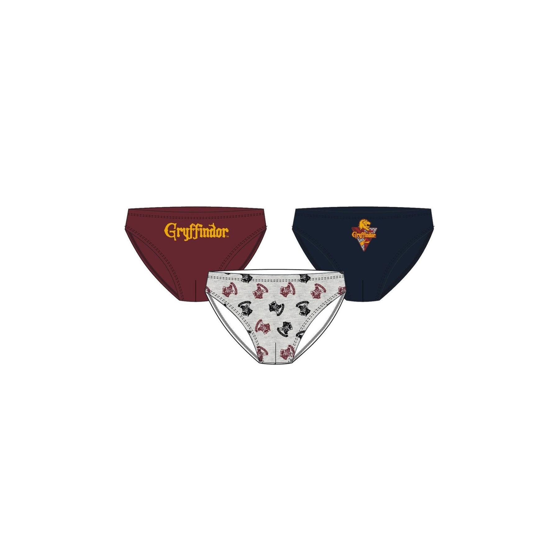 Set 3 calzoncillos slip Harry Potter infantil surtido