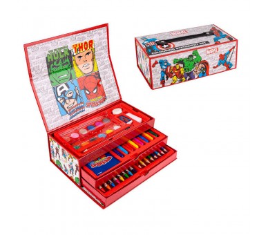 Maletin papeleria coloreable Marvel