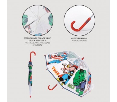 Paraguas manual burbuja Los Vengadores Avengers Marvel 45cm