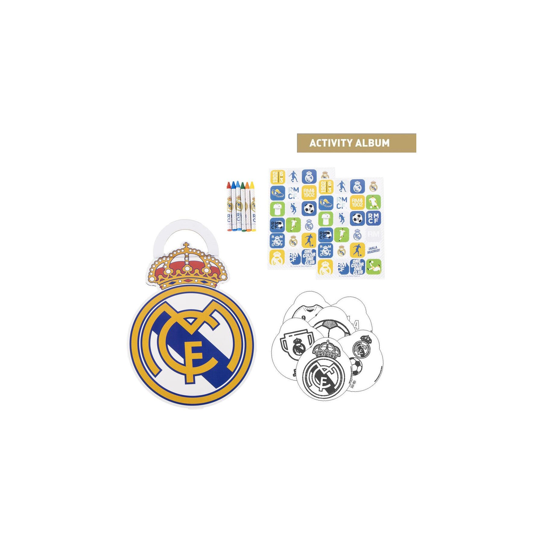 Album actividades coloreable Real Madrid
