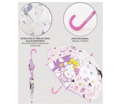 Paraguas manual POE Hello Kitty and Friends