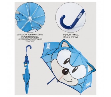 Paraguas manual Sonic the Hedgehog