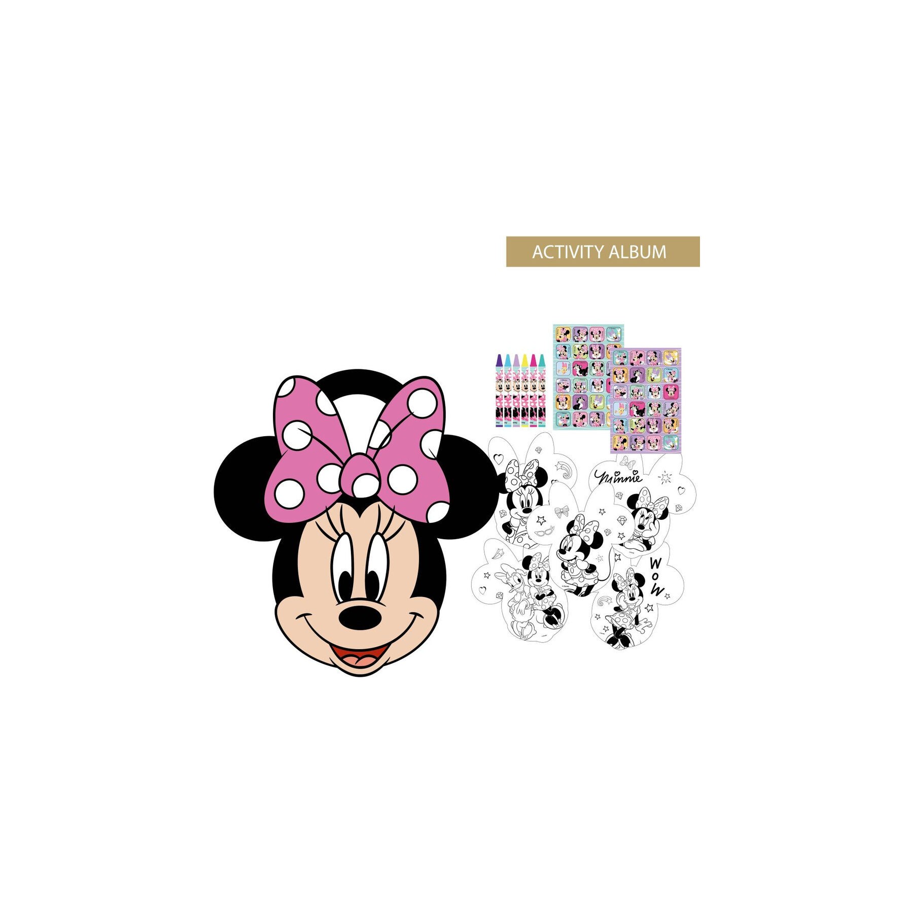 Album actividades coloreable Minnie Disney