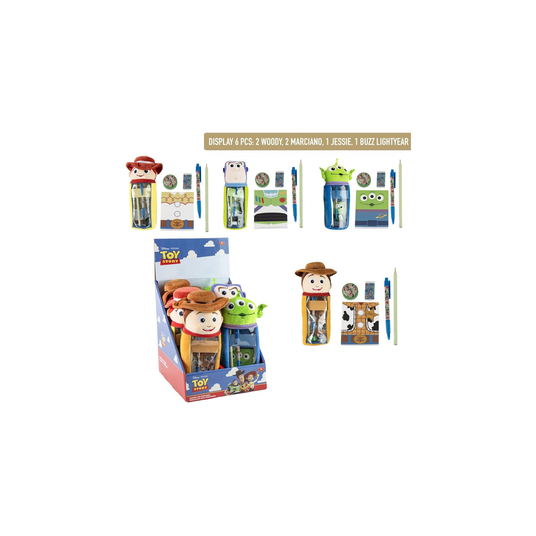 Portatodo peluche Toy Story Disney Pixar surtido