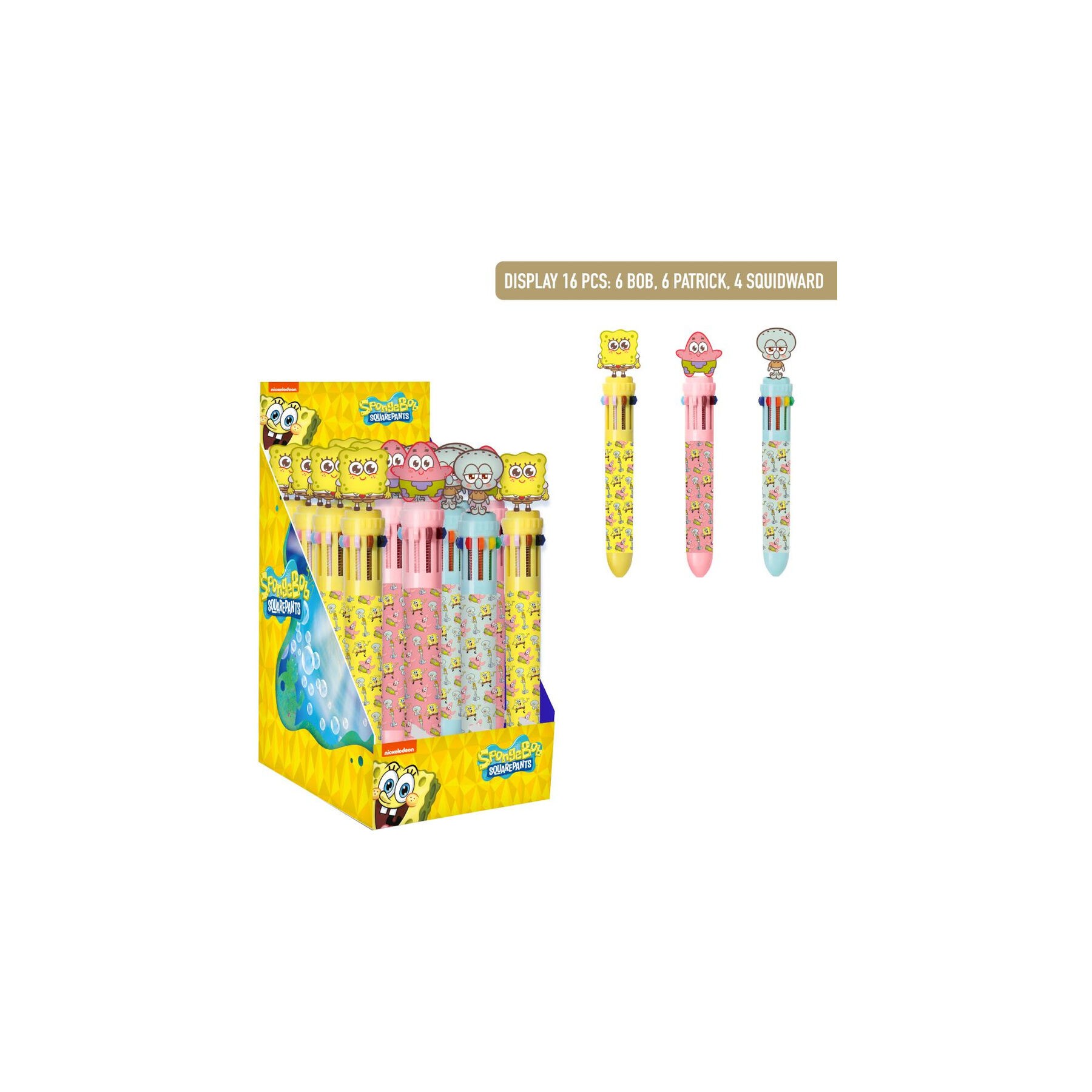 Boligrafo colores Bob Esponja surtido